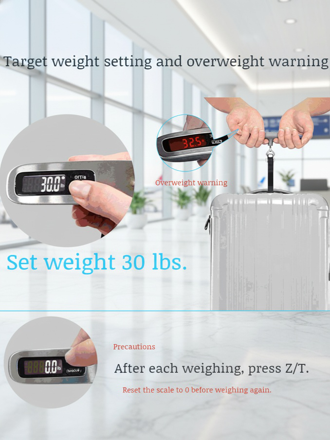 Home Portable Handheld Mini Compact Precision Weighing Luggage Scale