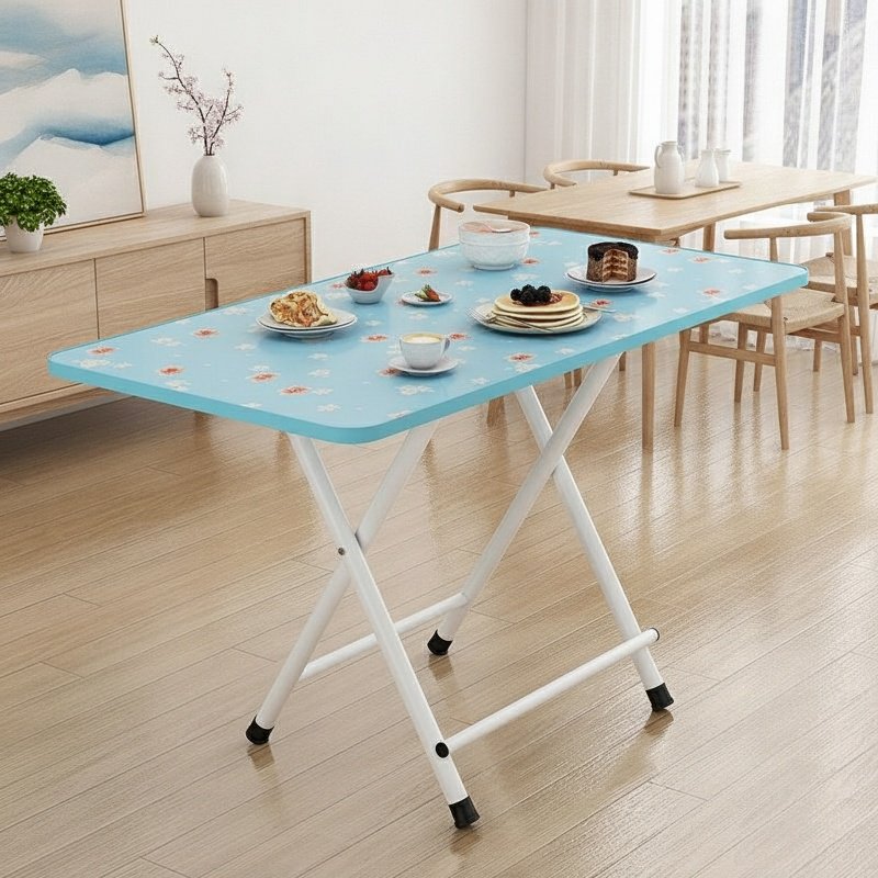 Student using portable desk for studying