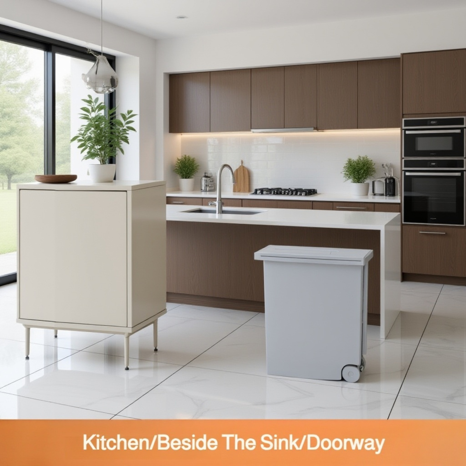 Odor control trash can for home use