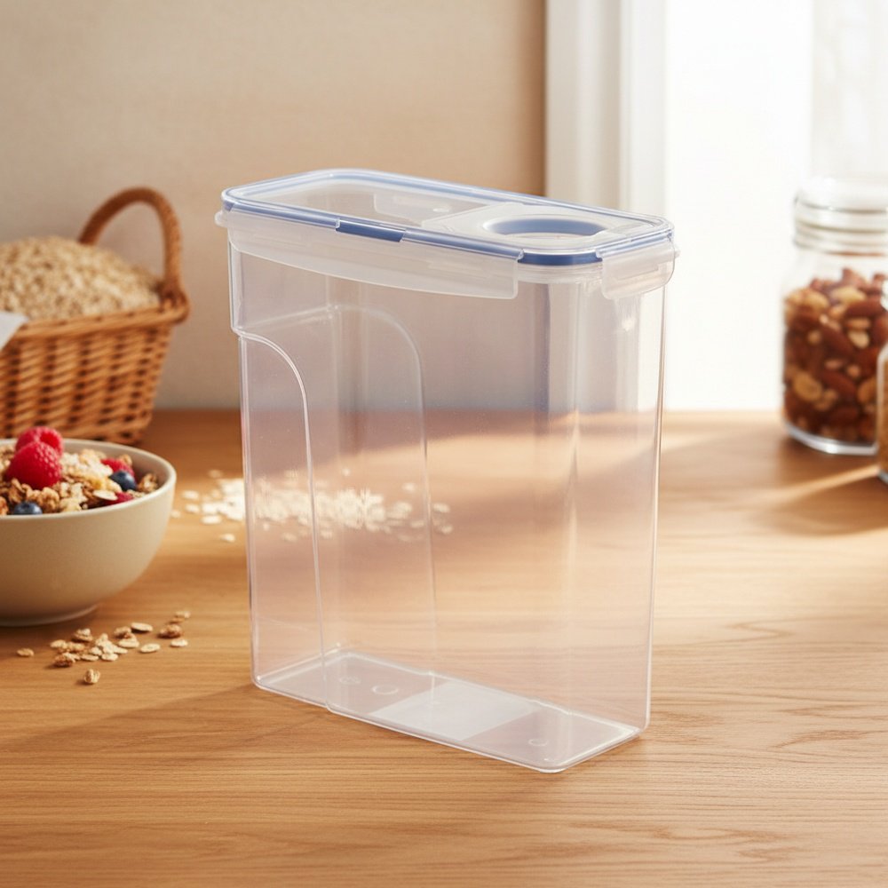 Food-grade transparent plastic storage jars for kimchi and grains