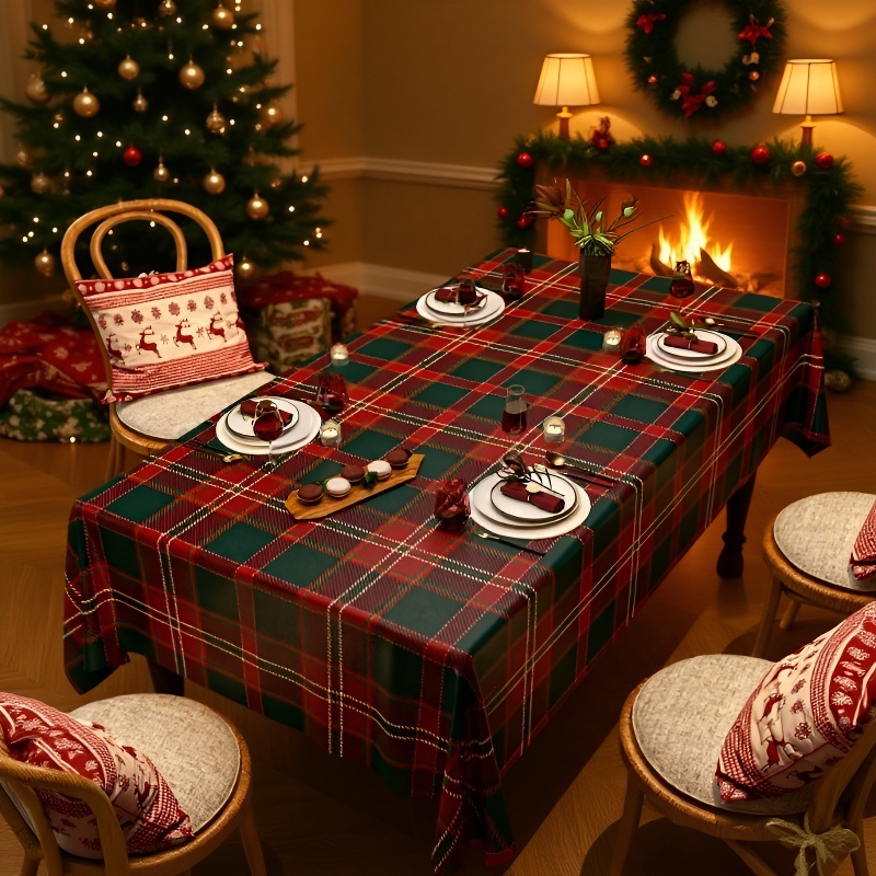 크리스마스 방수 방오 테이블보