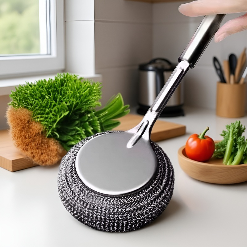 Pfannenbürste aus Edelstahl – rostfrei und hygienisch