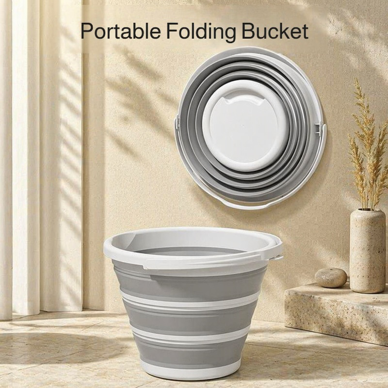 Foldable water bucket, car wash bucket, outdoor travel fishing bucket, water storage bucket, lightwe