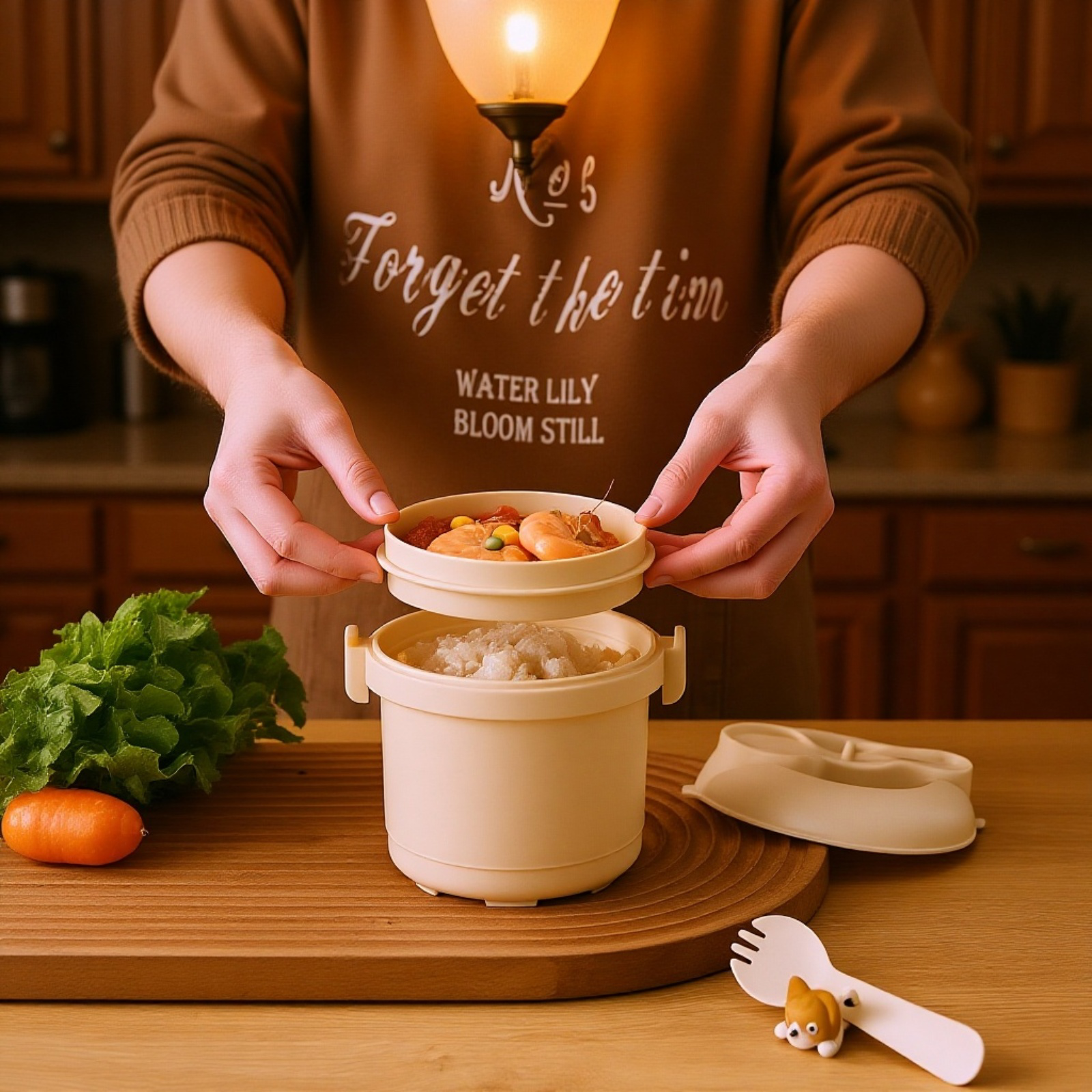  多機能電子レンジ用仕切り付き弁当箱