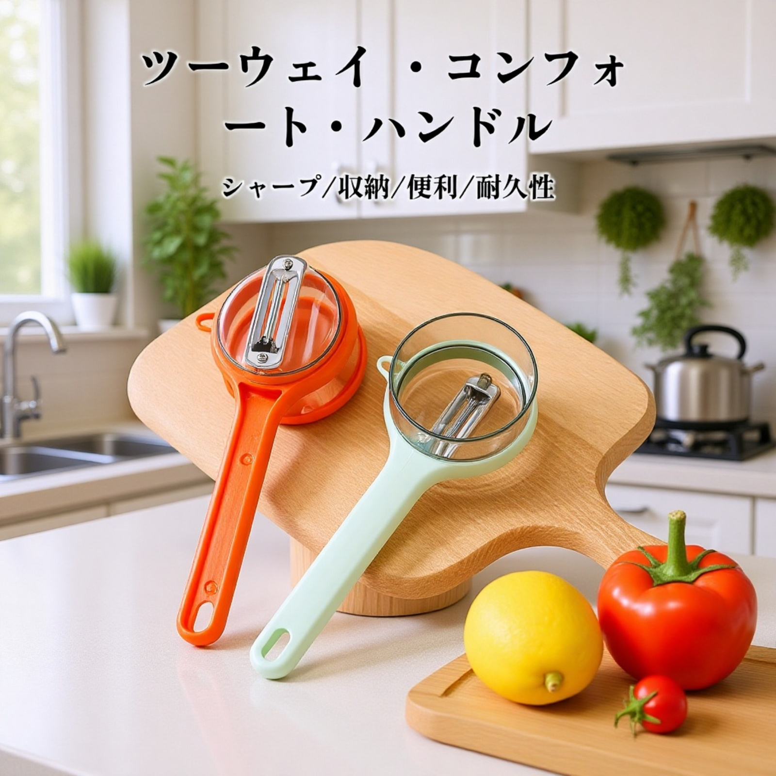多機能ピーラー収納式家庭用キッチン専用フルーツ皮むき器