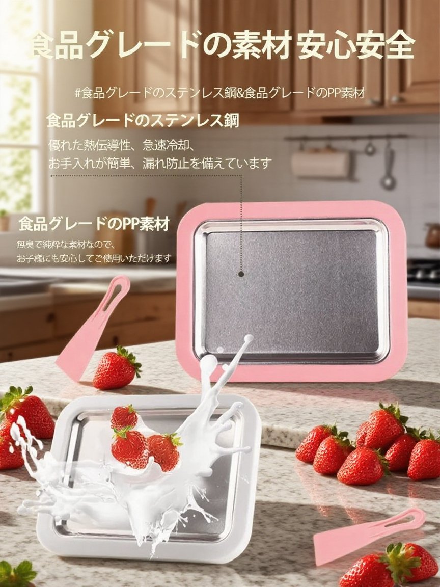 夏の必需品 家庭用急速アイスクリームメーカー