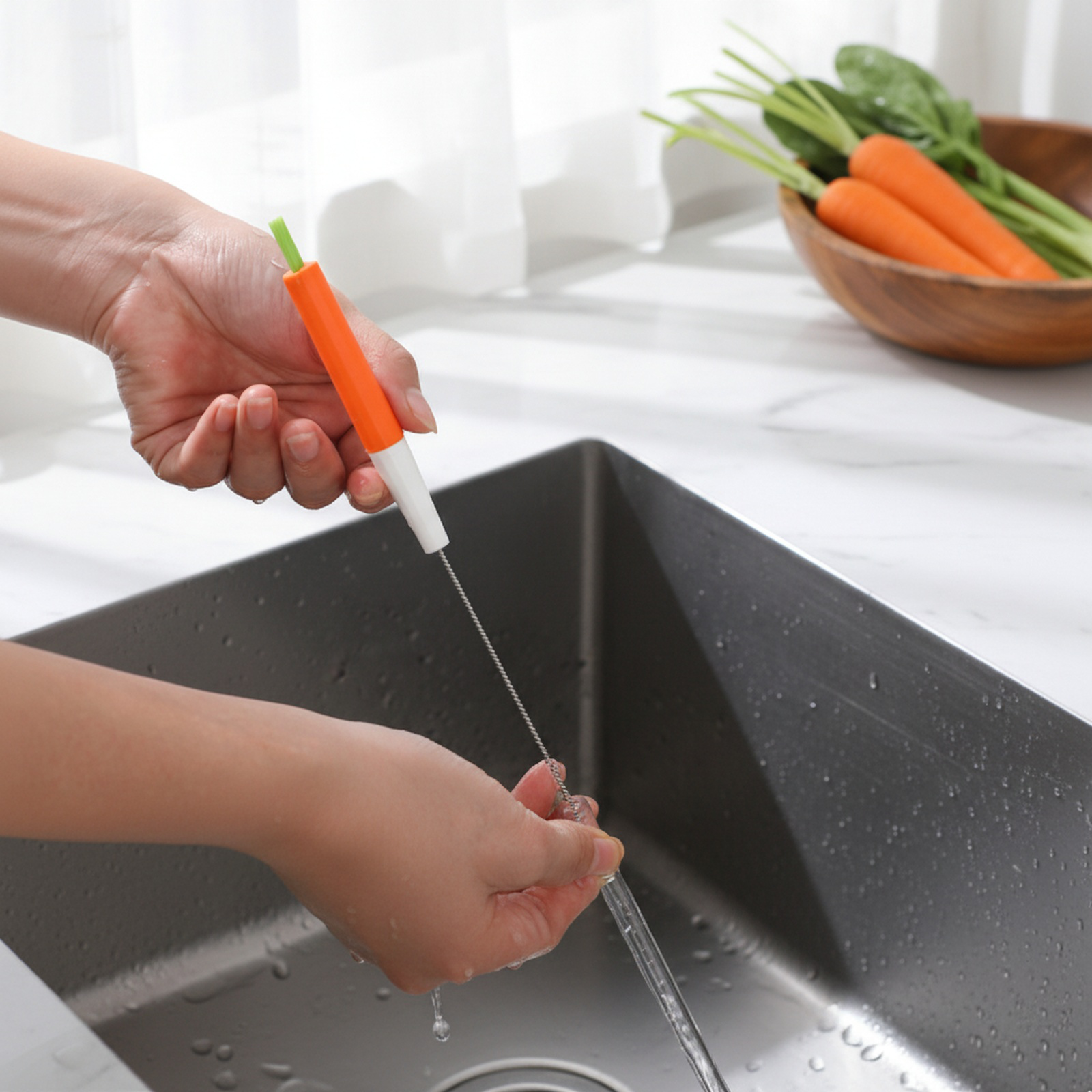 Multifunctional Straw Brush for Baby Bottles and Cups