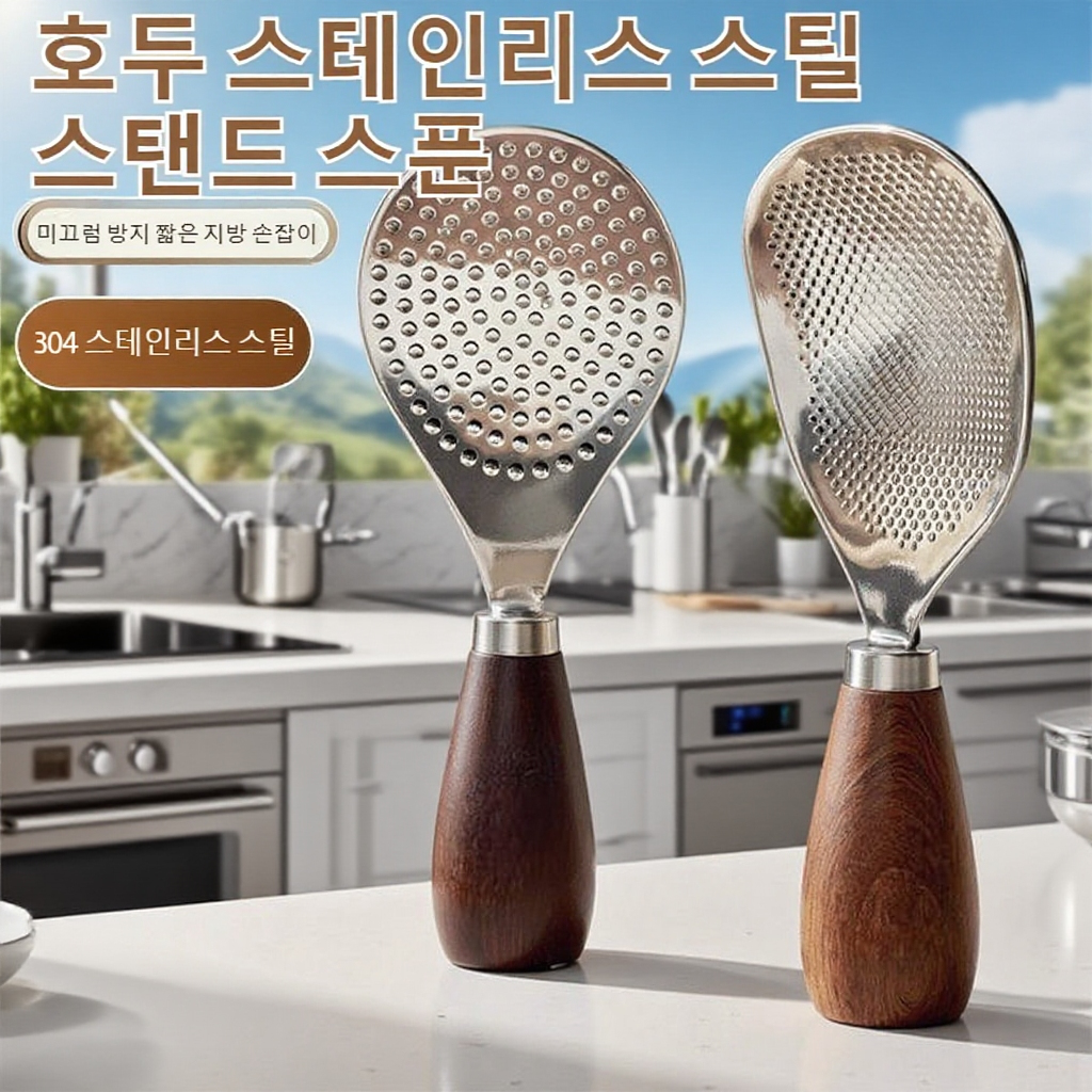 밥솥 전용 스탠드형 스텐 밥주걱