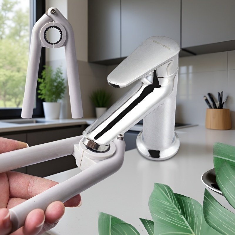 Removable Kitchen Faucet Strainer with Filter Wrench and Decorative Volume Adjustment
