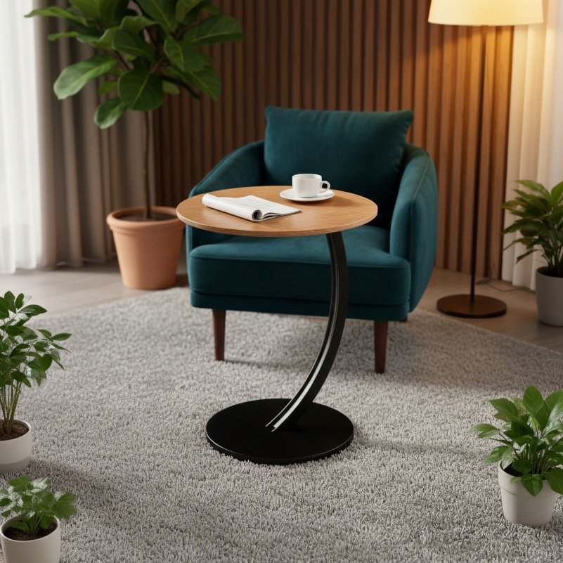 Table d'appoint pratique pour boissons et snacks