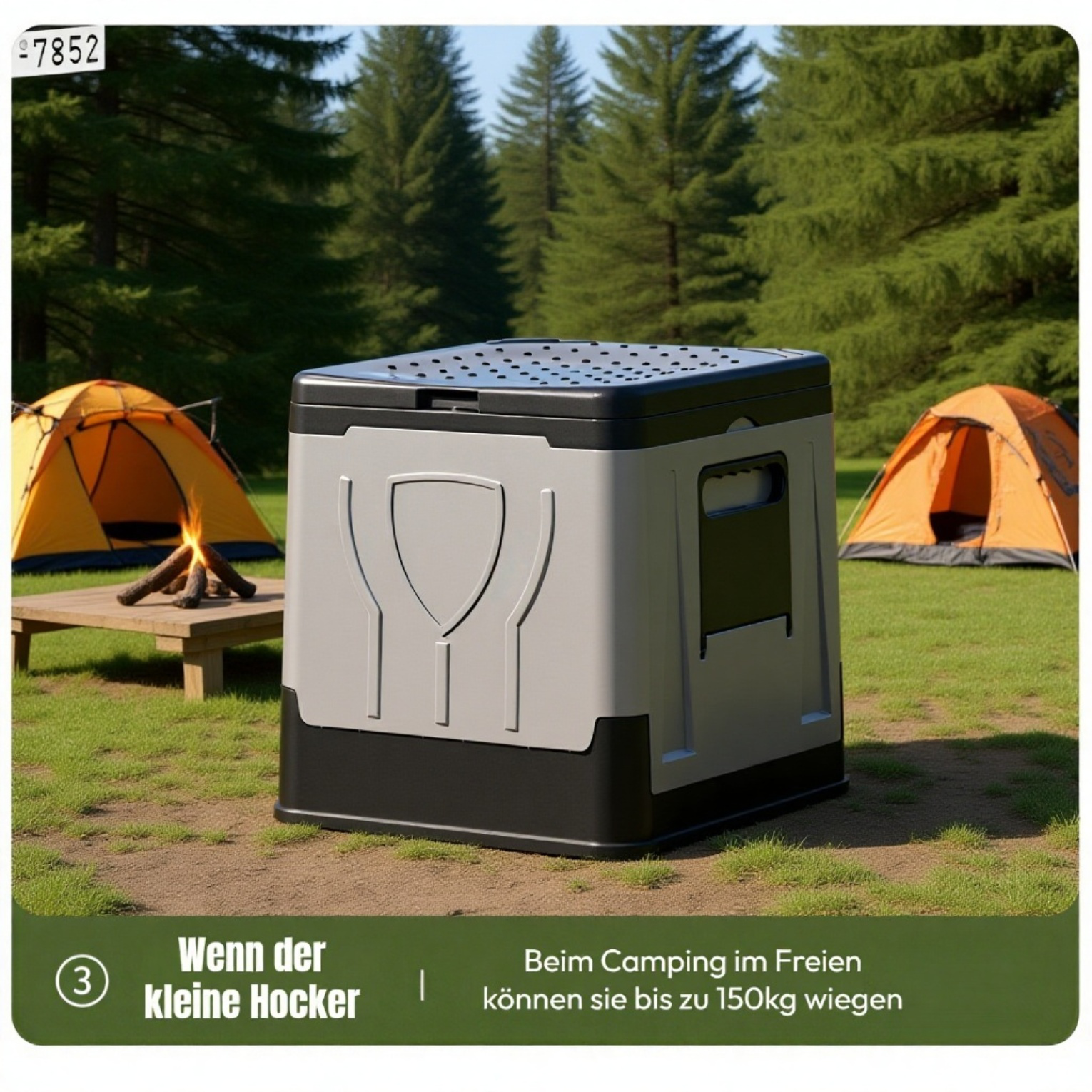 Tragbare klappbare Notfalltoilette für Auto und Outdoor