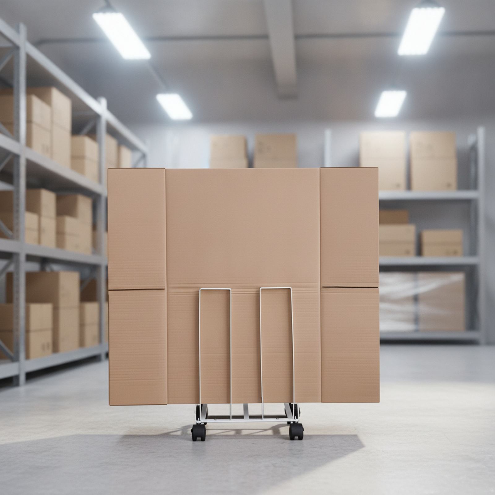 Movable Cardboard Organizer Rack