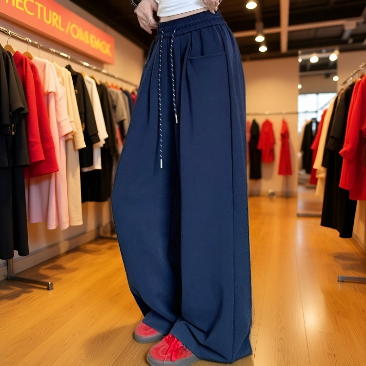 Jogging femme à taille élastique, tendance urbaine