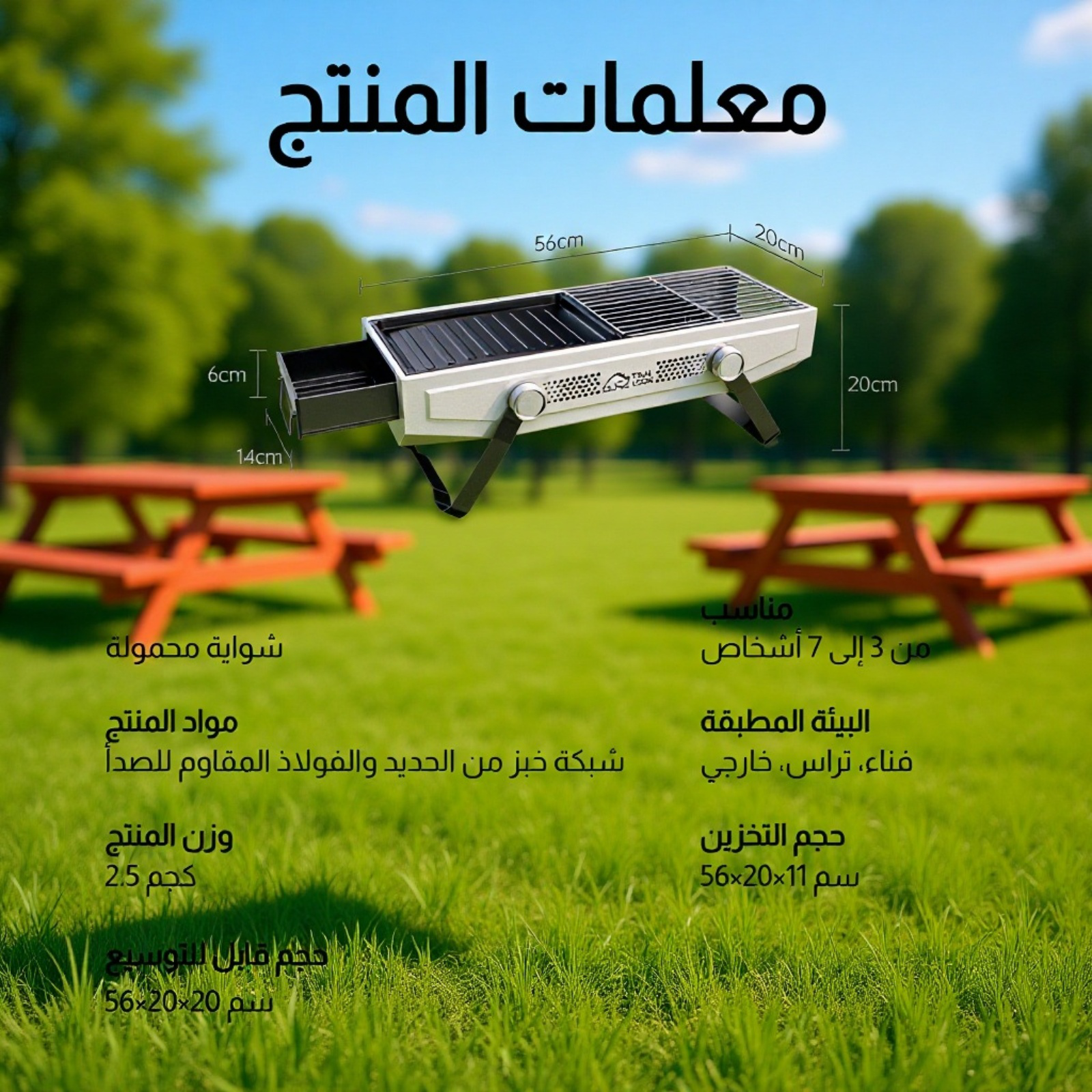 أدوات شواء متكاملة للاستخدام المنزلي