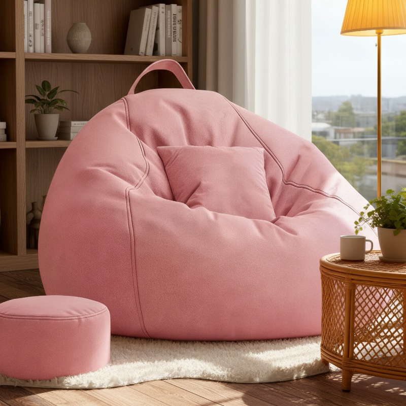 Mini Reclining Tatami Lazy Sofa Chair for Bedroom Living Room Balcony