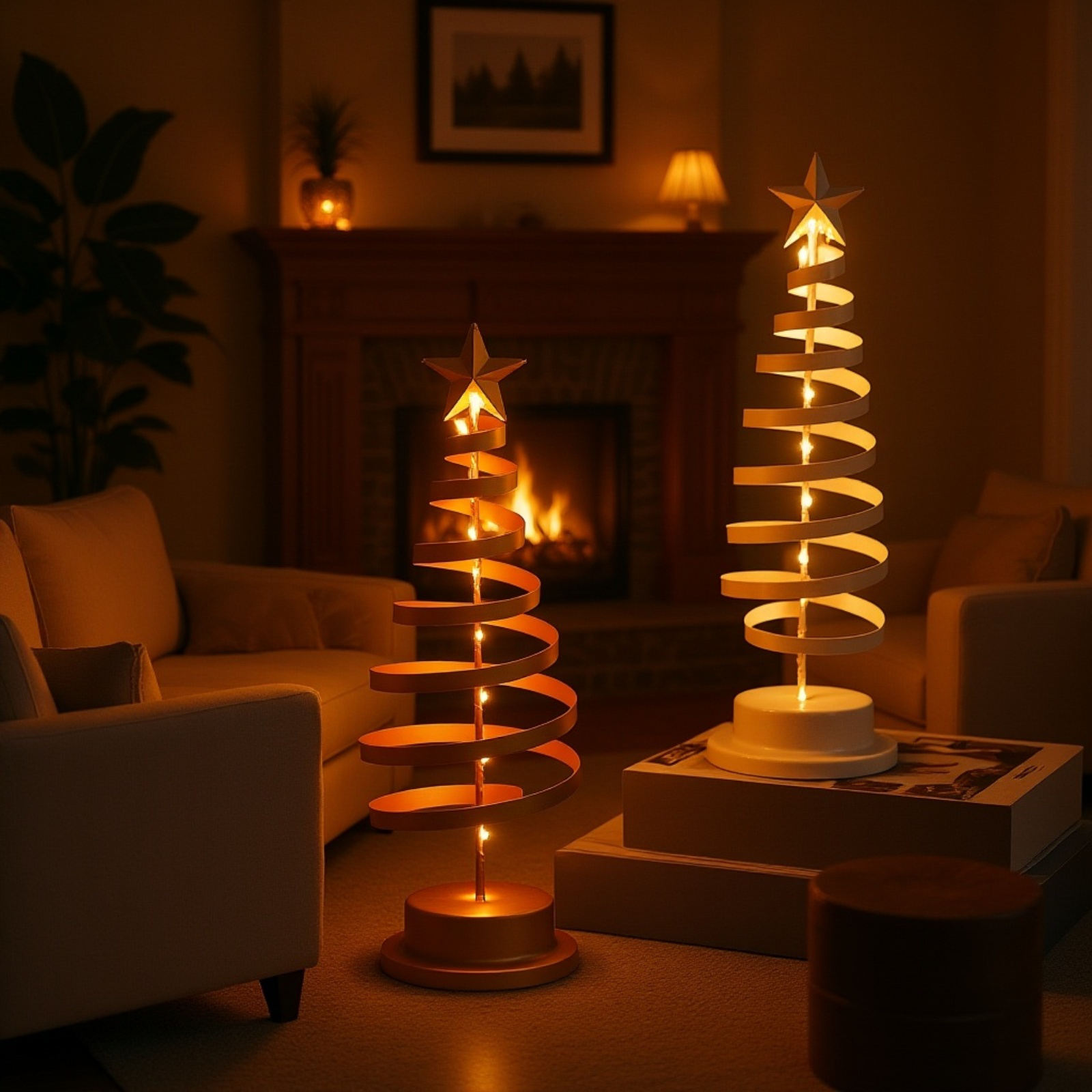 LED発光クリスマスツリーライト クリスマス装飾置物造形ランプ