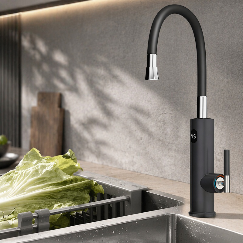  Calentador de agua eléctrico con indicador digital de acero inoxidable
