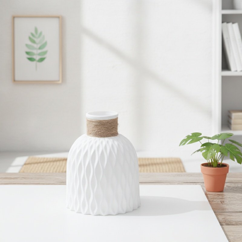 Pineapple-patterned plastic vase, simple, durable, suitable for home use, decorative vase, water rip
