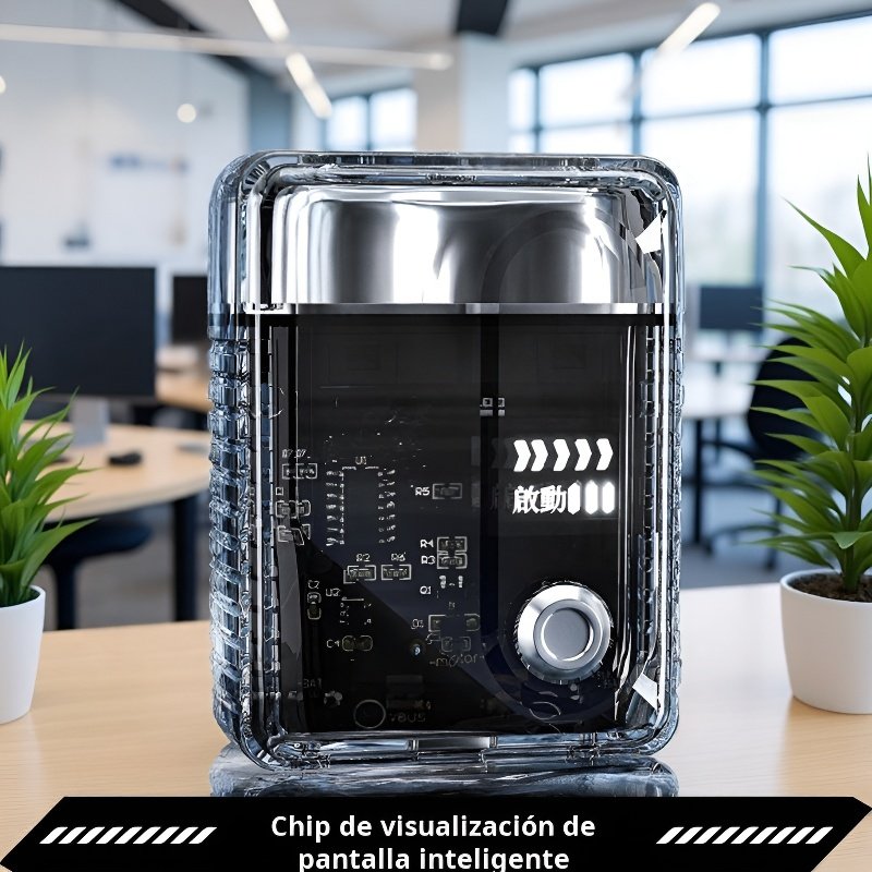 Afeitadora eléctrica de ladrillos de hielo para hombre, Mini afeitadora portátil transparente, súper