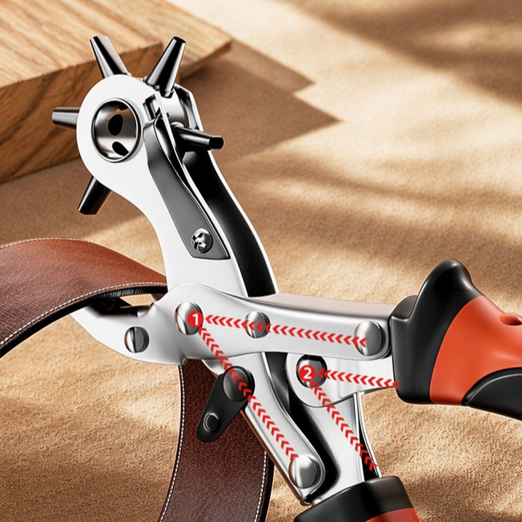 Laborsaving Multi-functional Belt Hole Punch