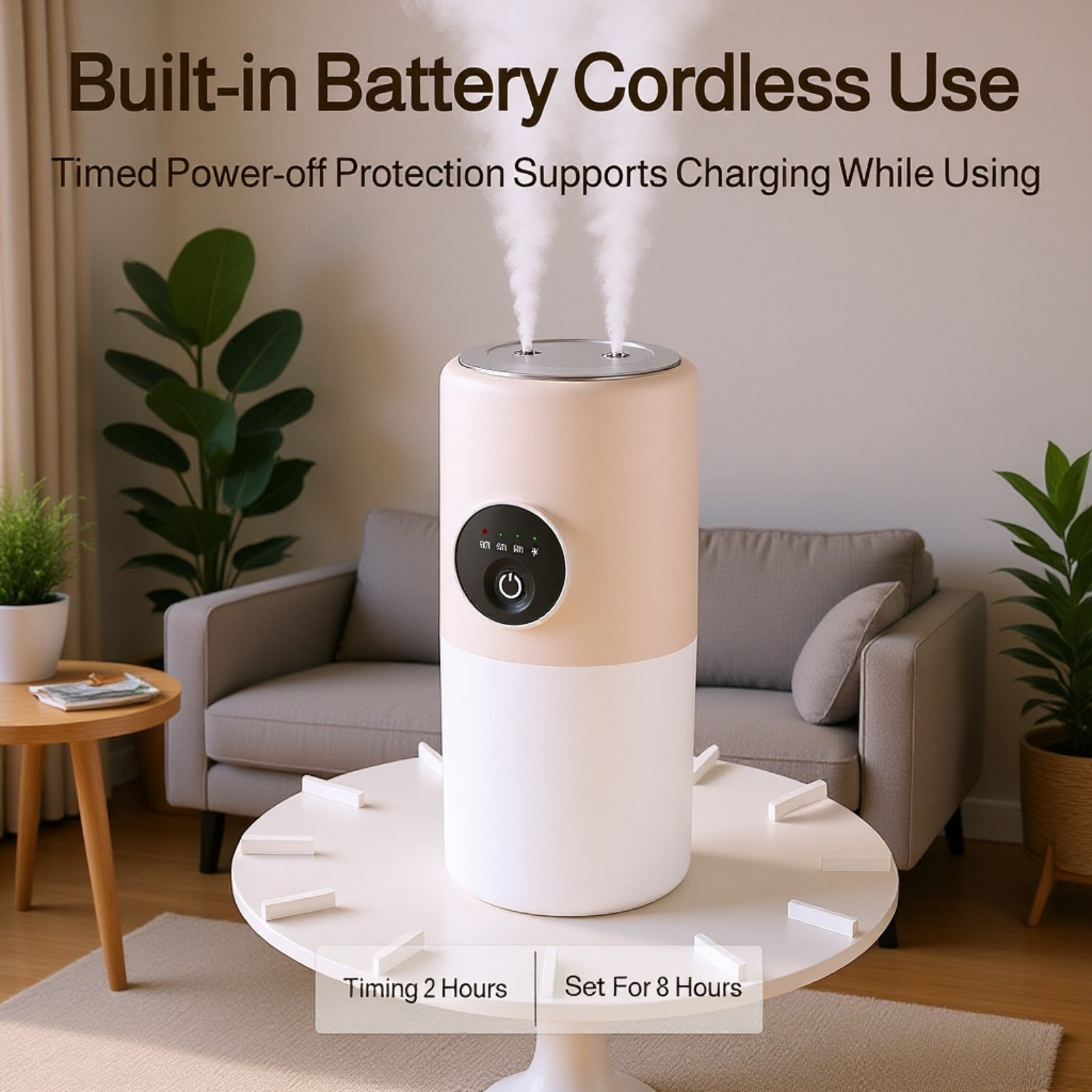 Quiet operation humidifier for home and office use