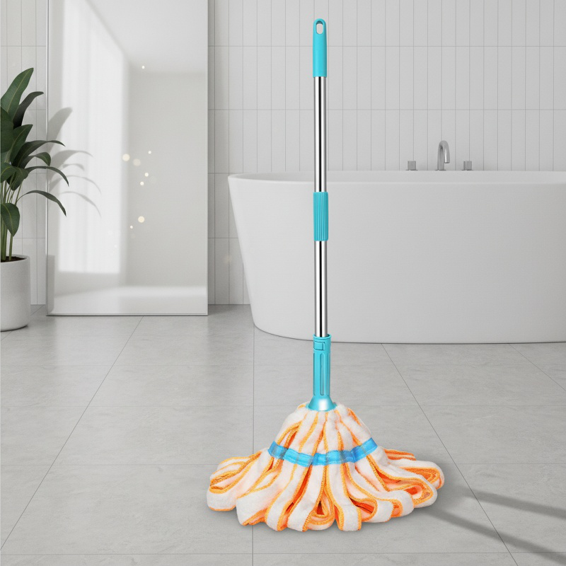 Dry and wet dual-purpose mop for households