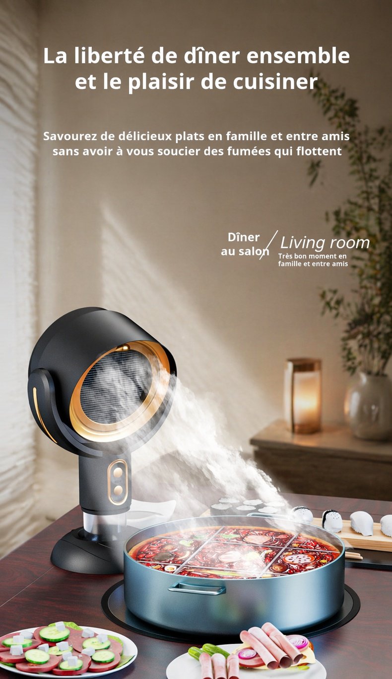 Hotte aspirante silencieuse éliminant les odeurs
