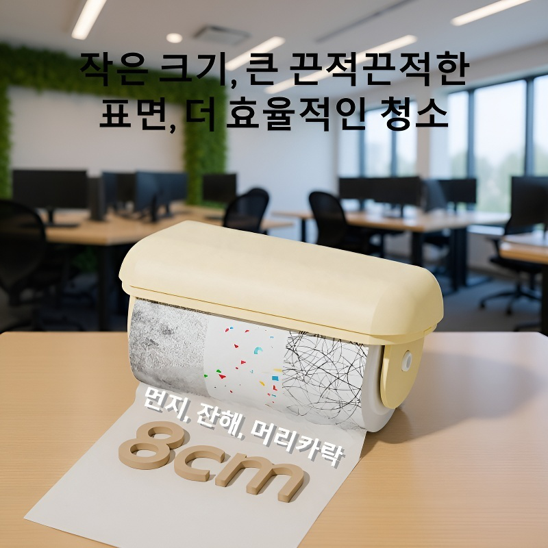 8cm 길이 연장 세척 가능한 먼지 롤러