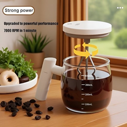 Electric Self-Stirring Portable Coffee Cup