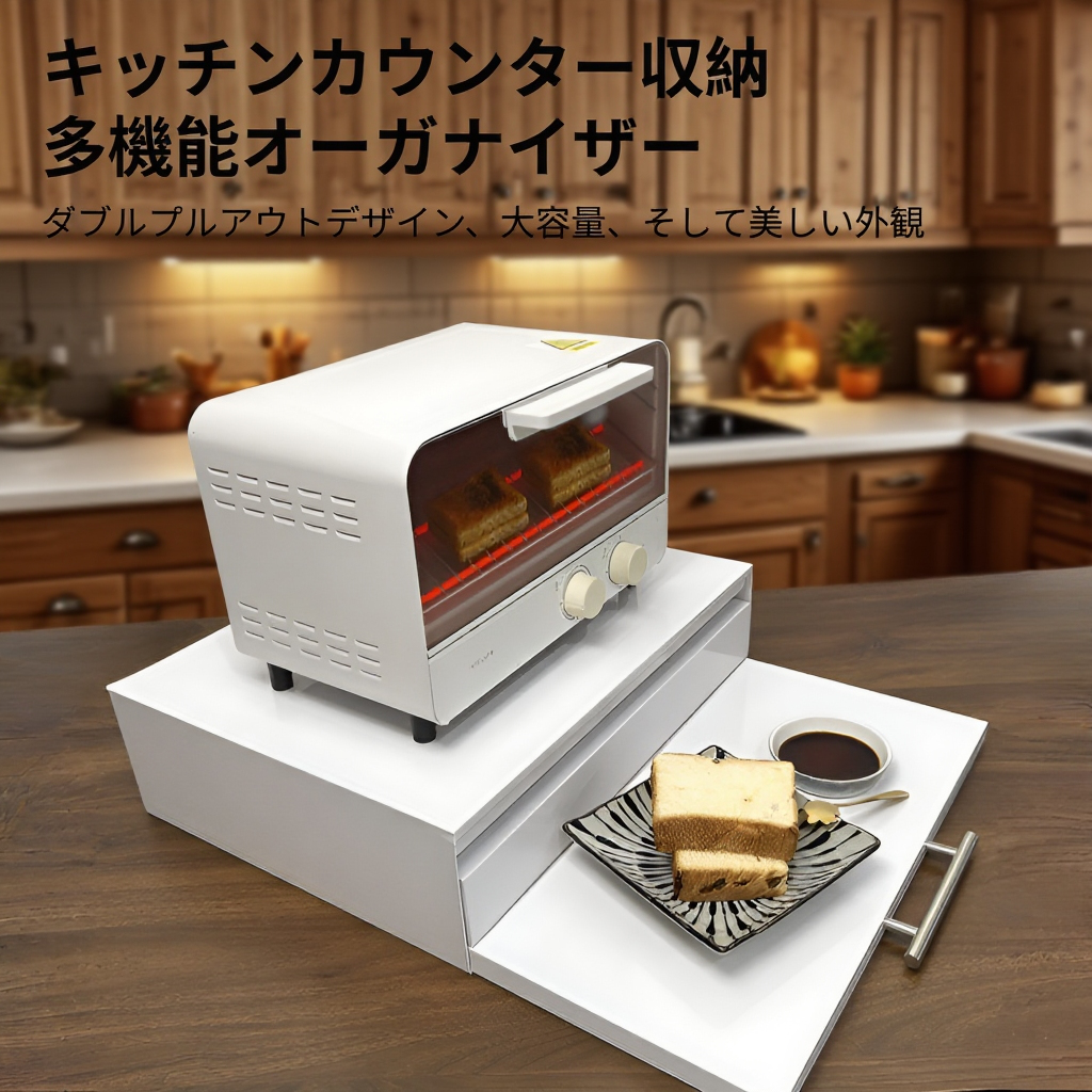 キッチン電子レンジ用吊り下げラック