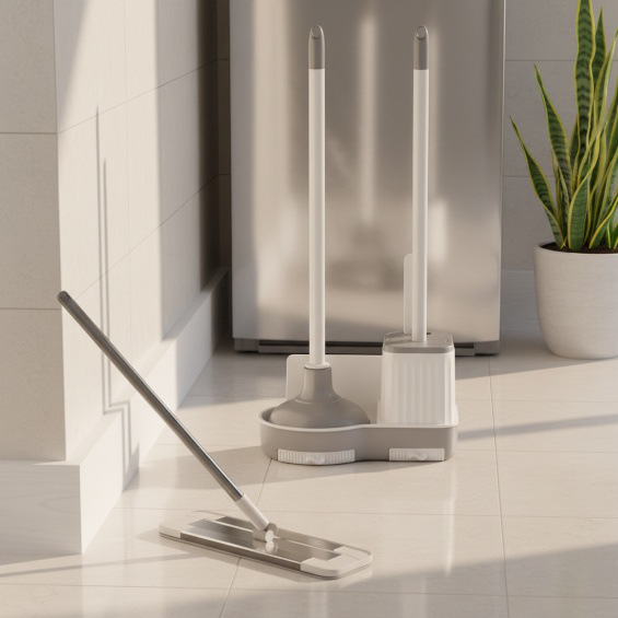 Einweg-Toilettenbürste mit starker Sterilisation und Fleckenentfernung