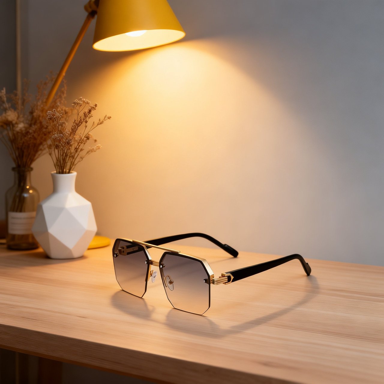 Sports Glasses with Metal Embellishment Antifog Sunscreen Blurred Vision