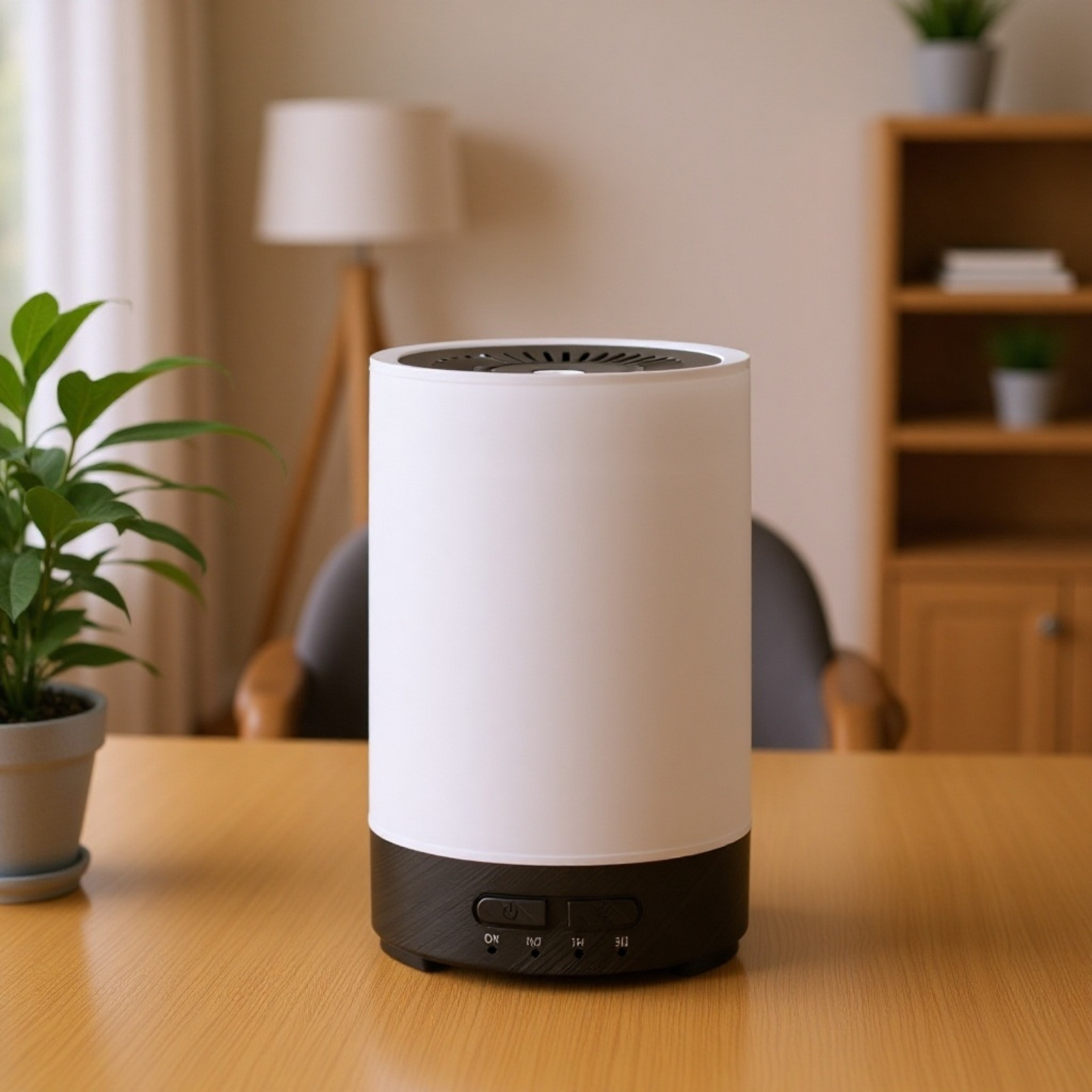 무음 기능을 강조한 미니 가습기