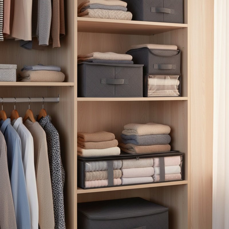 Solución de almacenamiento para ropa de cama y edredones