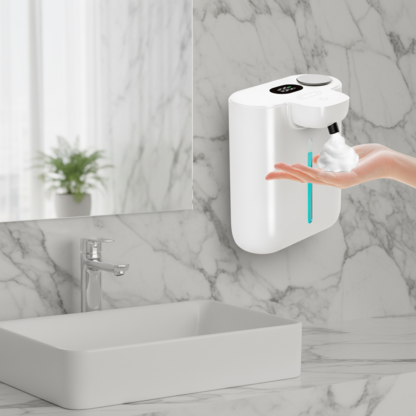 Hygienischer Seifenspender für Bad und Küche