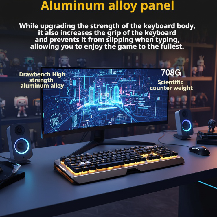 Wired Gaming Mechanical Keyboard and Mouse Set