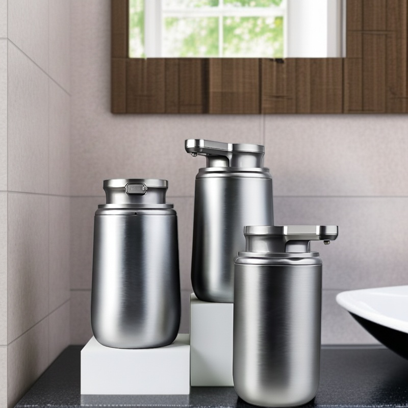 Automatic Sensor Stainless Steel Soap Dispenser Home Kitchen Soap Box