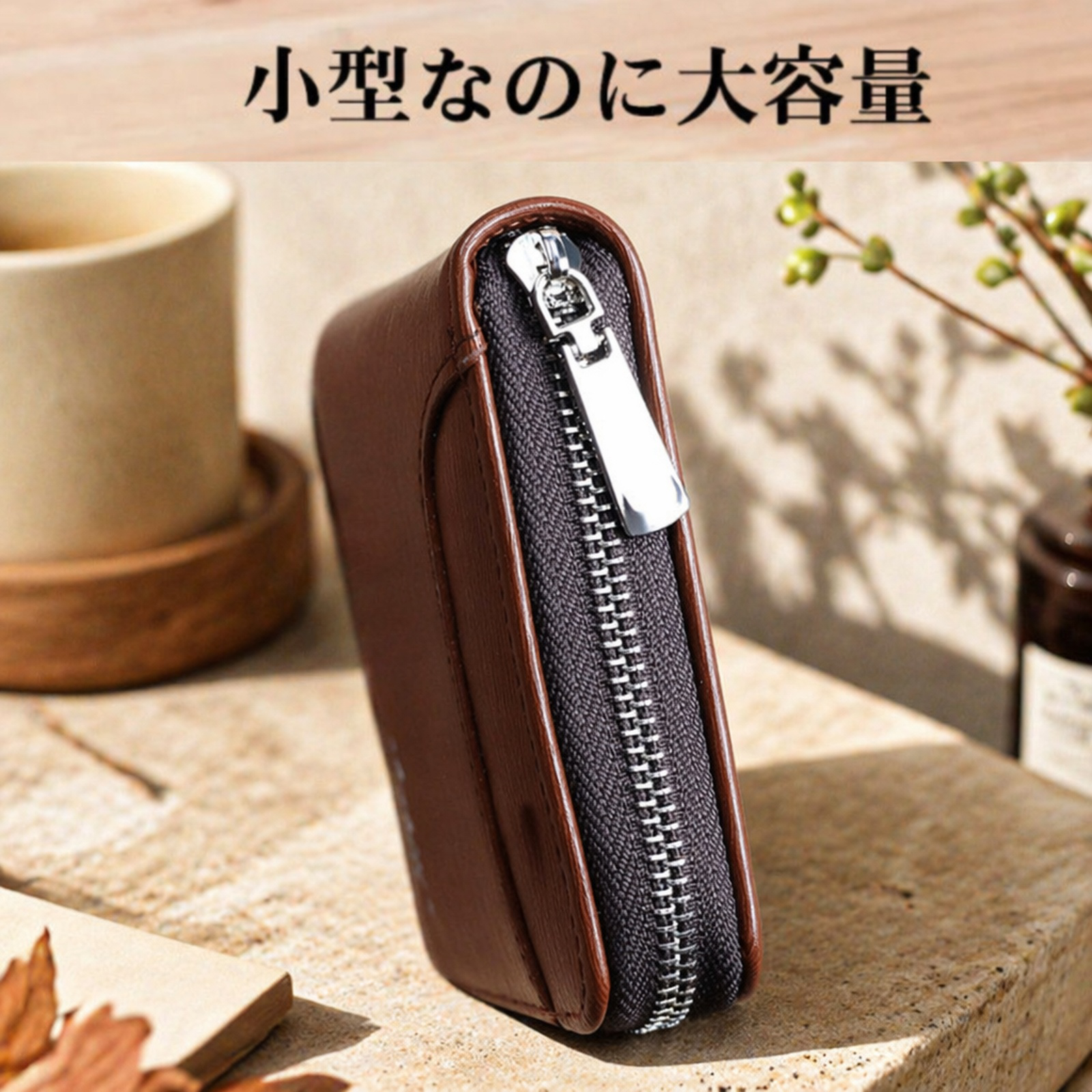 オイルワックスレザー メンズ 二つ折り財布