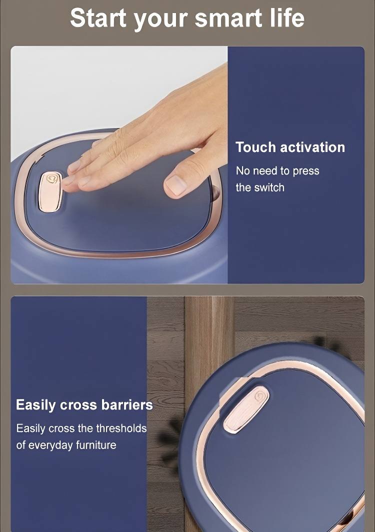 Easy-to-use smart mop robot with one-touch control
