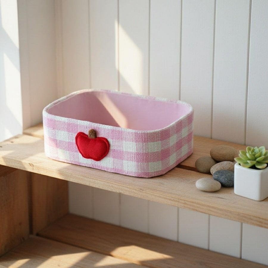 Stylish storage box for desk and entryway