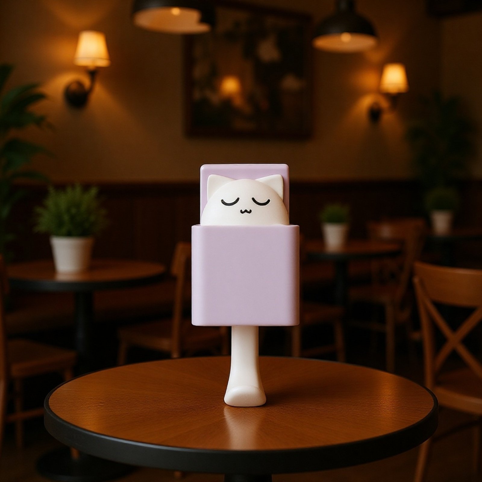 Niedlicher teleskopischer Wandhaken in Katzenform für Zuhause