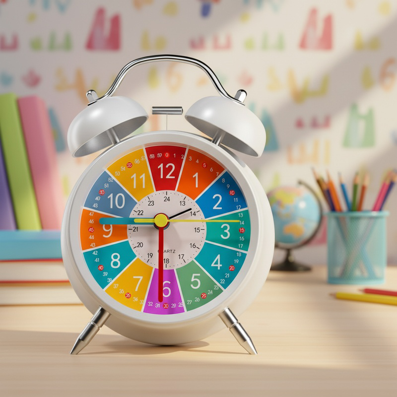 Early Learning Mechanical Ringing Alarm Clock 측면 이미지