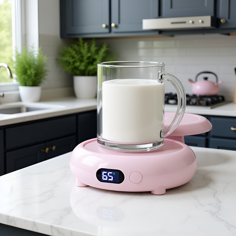 デスクで使える加熱保温マグ