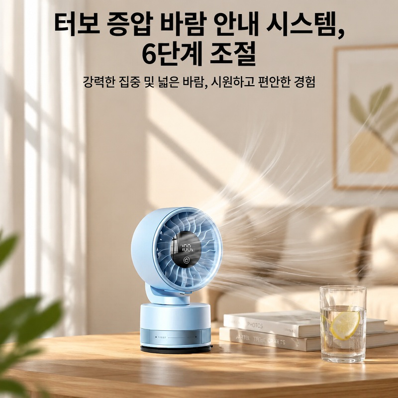 가정용 데스크탑 테이블 흡착식 선풍기