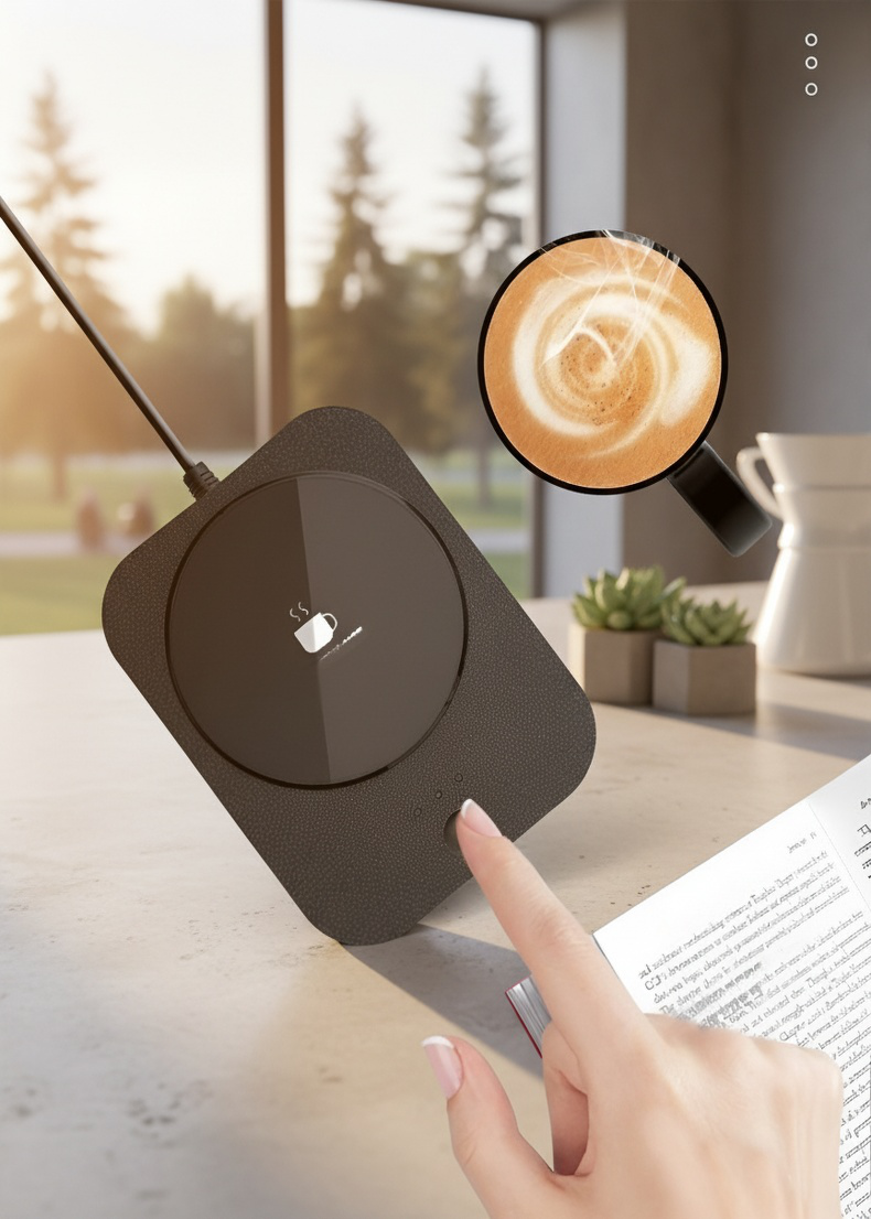 Coffee insulation pad with 3-stage temperature settings