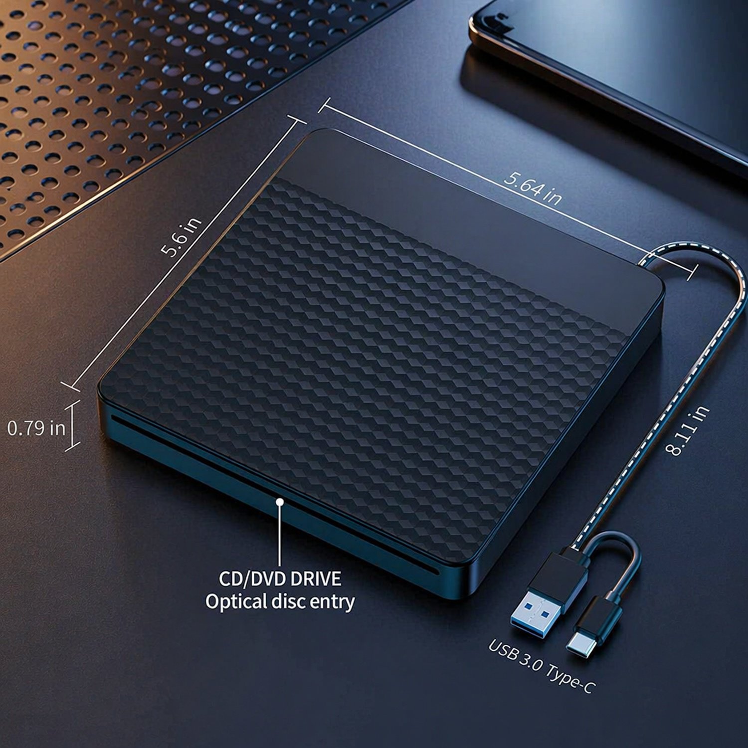 Easy plug-and-play USB CD burner