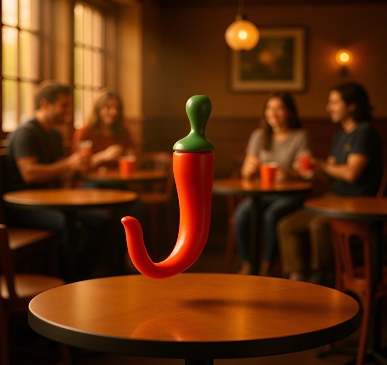 Detail háčku na klobouky