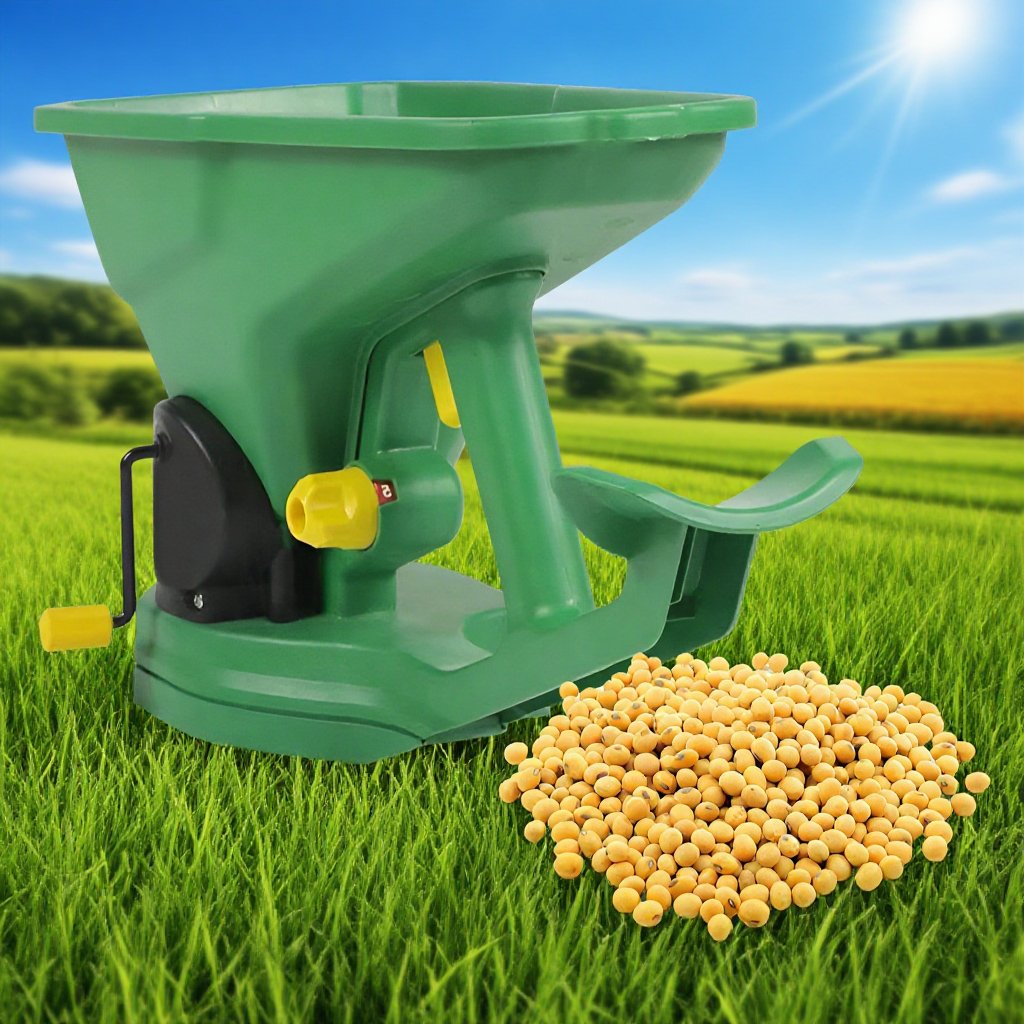 大豆の種まきに使用する園芸ツール