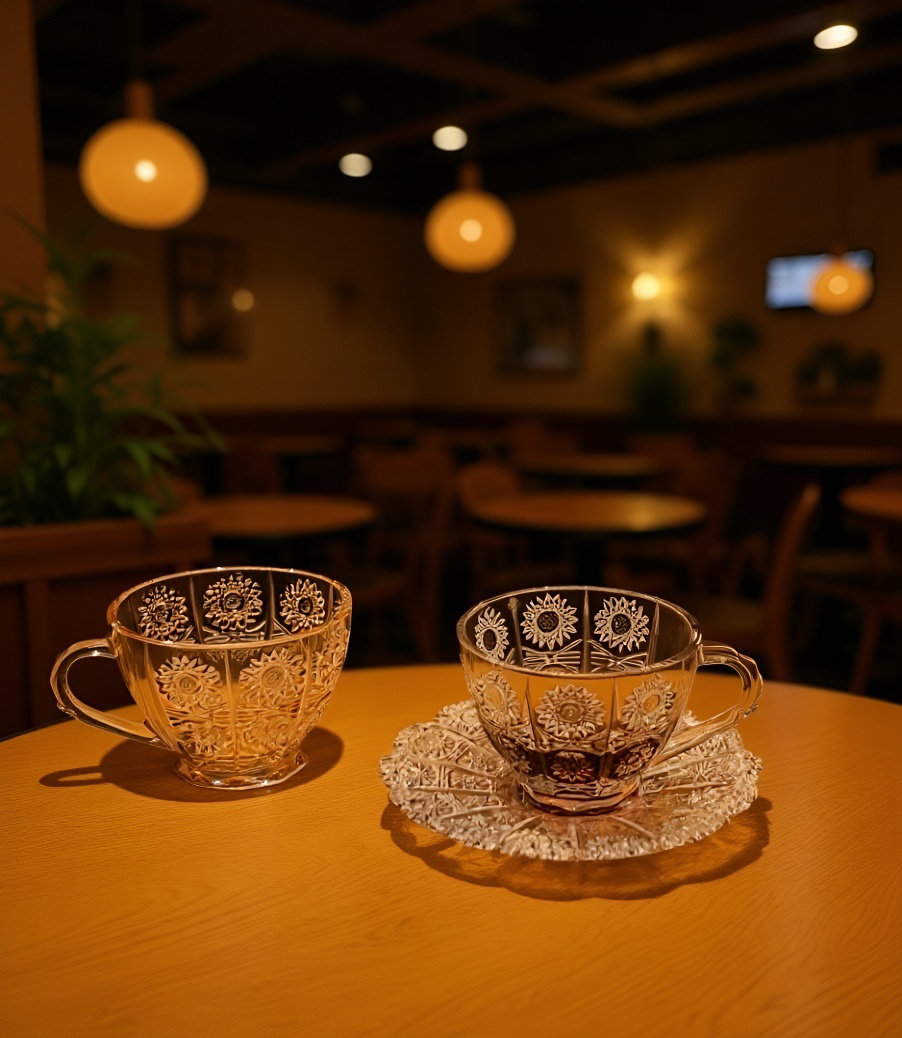 華やかなひまわり模様のテーブルウェアセット