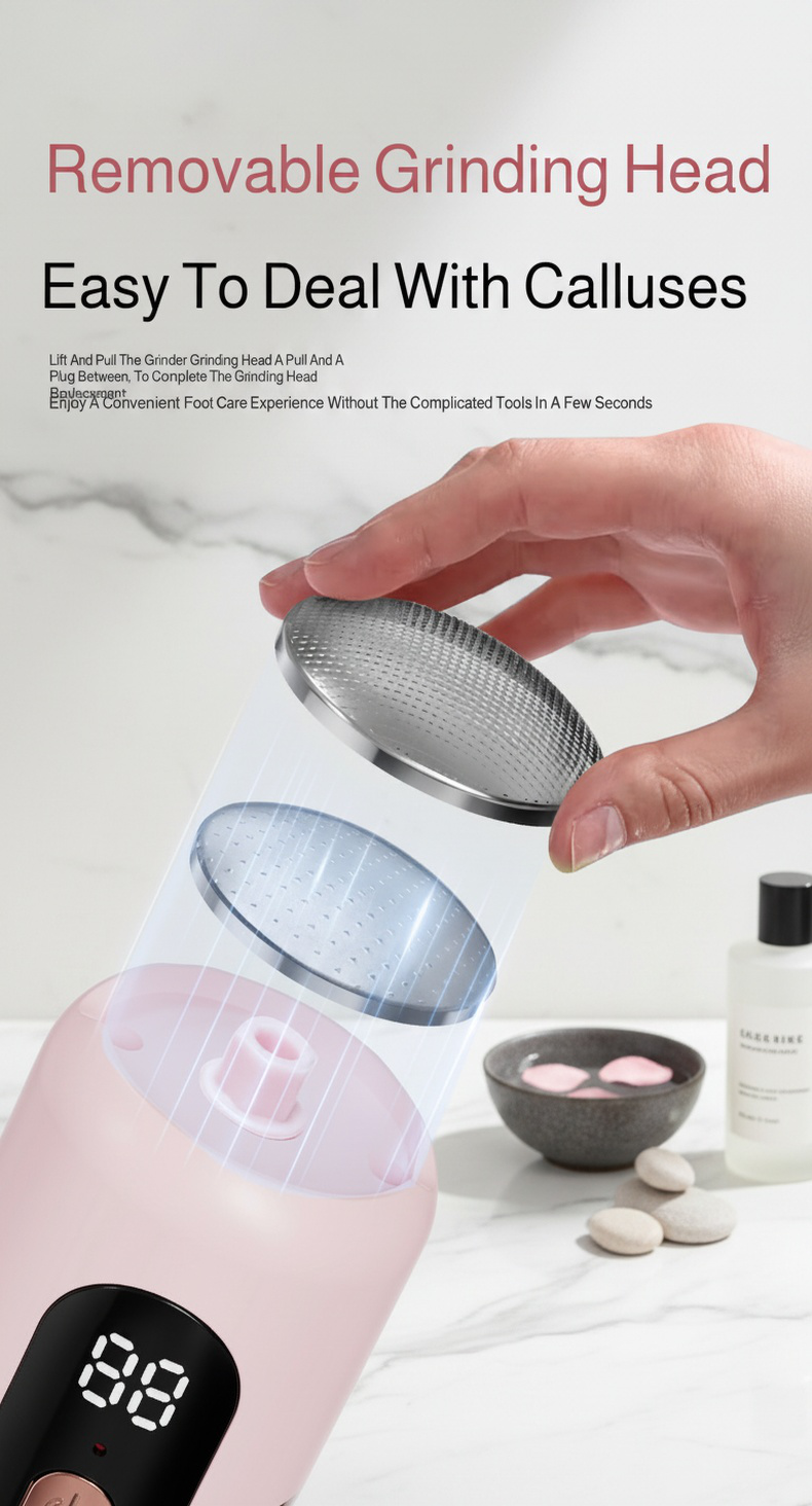 Automatic Foot Grinder easy to use at home
